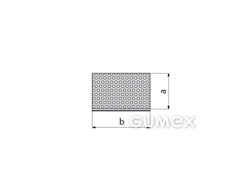 Samolepicí mikroporézní profil obdélníkový, 2,5x8mm, 6-proud, hustota 500kg/m3, EPDM, -30°C/+80°C, černý